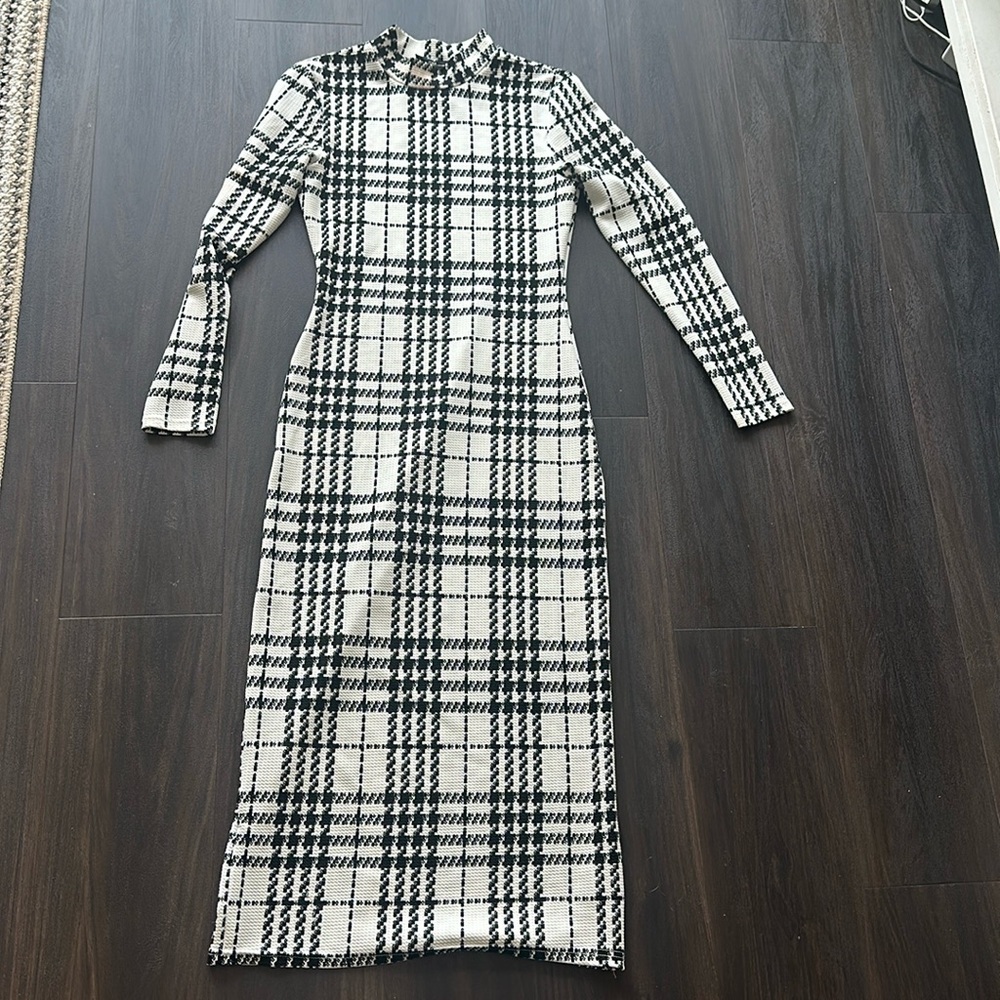 Shein Houndstooth dress size small